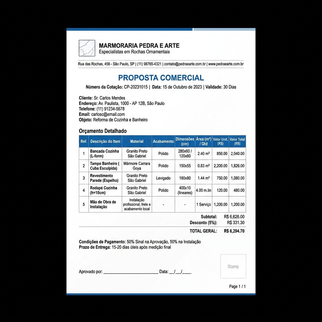 Exemplo de PDF Profissional
